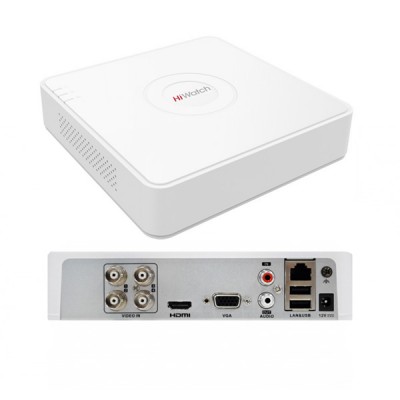 HiWatch DVR-104P-G гибридный 4-х канальный видеорегистратор + 1 канал IP@1080p